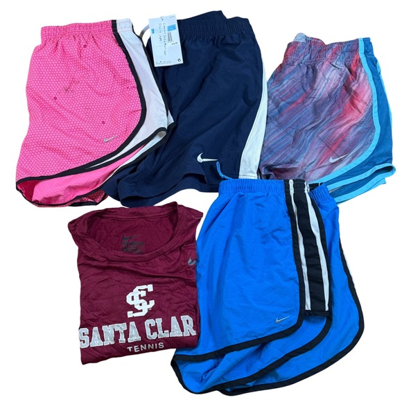 Nike Pants - Lot of 5 Nike Women's Dri-FIT Running Shorts & Tee Bundle - Size M - Tempo Style